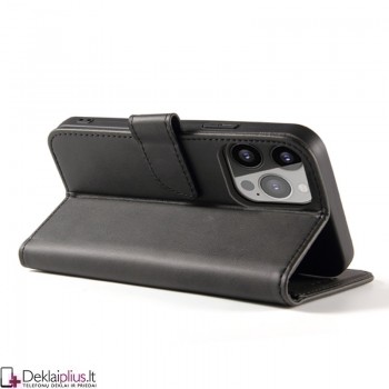 Dirbtinos odos dėklas su 4 skyreliais - juodas (Apple Iphone 14 Pro) Dirbtinos odos dėklas su 4 skyreliais - juodas (Apple Iphone 14 Pro)